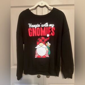 Black 'Hangin' with my Gnomies' Long Sleeve Tee